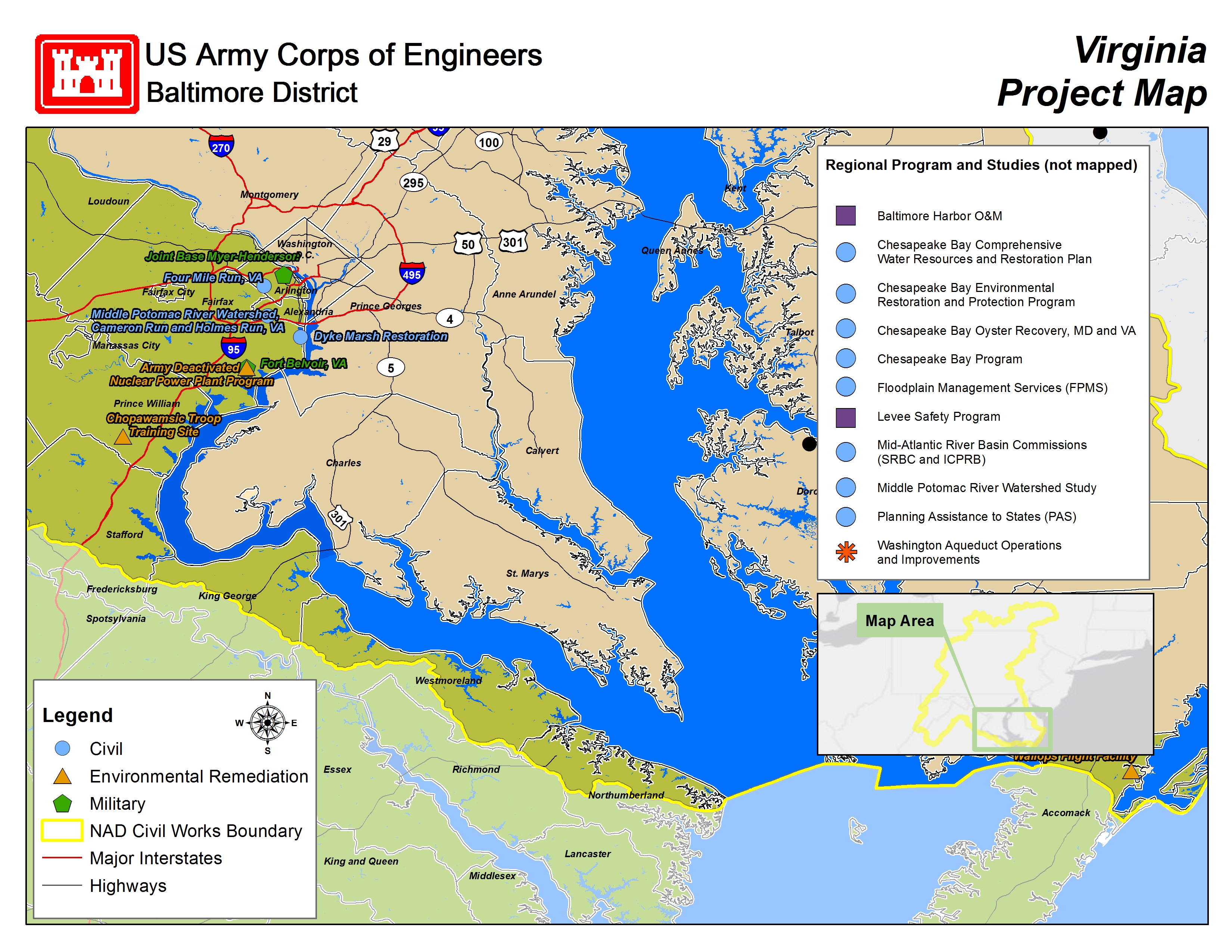 Baltimore District > About > Project Fact Sheets > Factsheet Maps