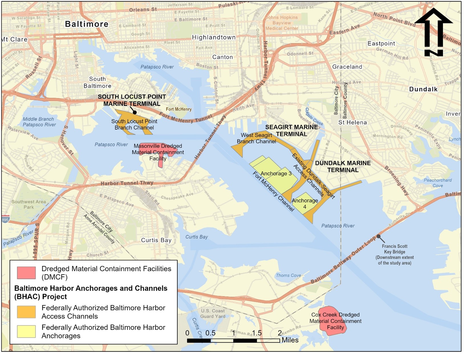 Port Of Baltimore Map Seagirt Loop Channel