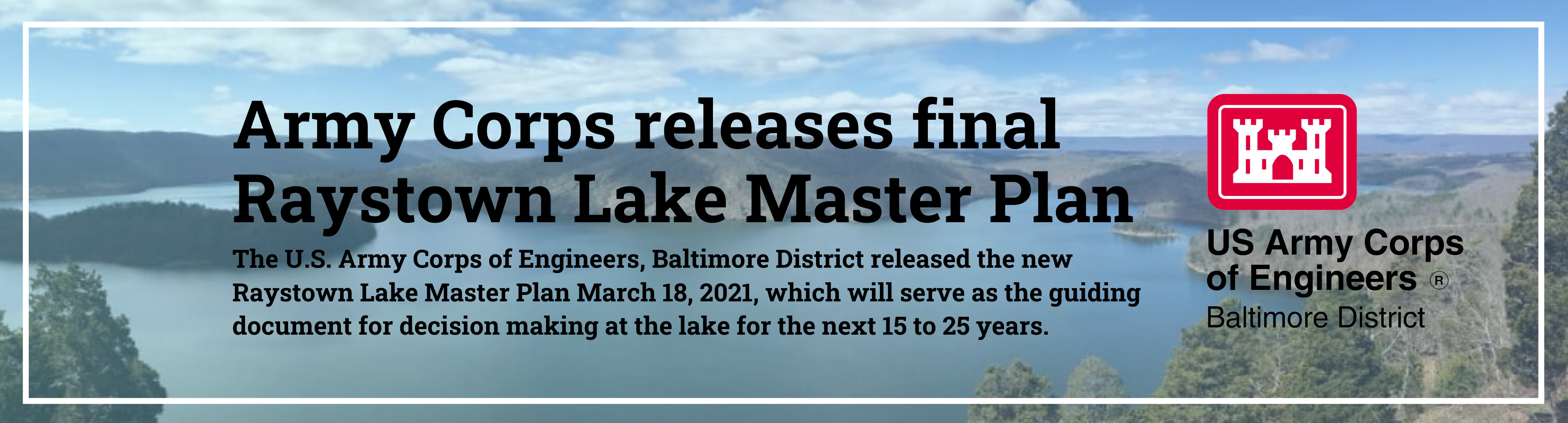 Baltimore District > Missions > Dams & Recreation > Raystown Lake